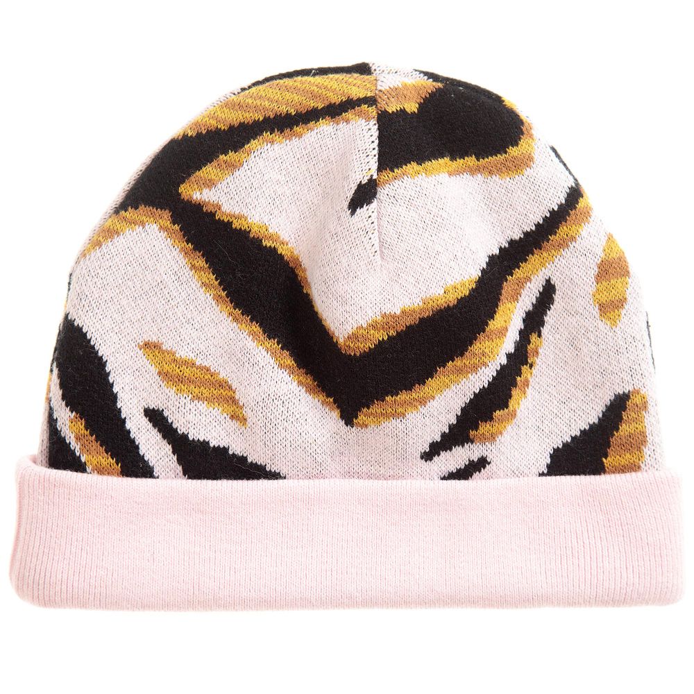 KENZO KIDS-Pink Tiger Knited Hat | Childrensalon Outlet