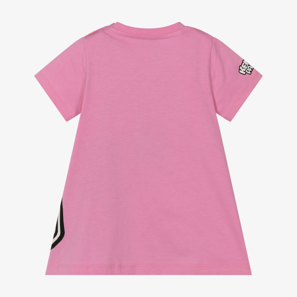 KENZO KIDS-Pink Tiger Tee Dress | Childrensalon Outlet