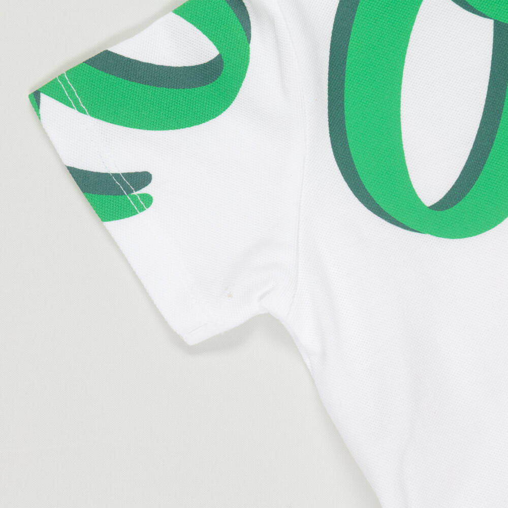 KENZO KIDS-Preloved Boys White Cotton Logo Polo Shirt (12 months) | Childrensalon Outlet