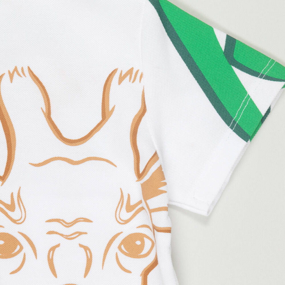 KENZO KIDS-Preloved Boys White Cotton Logo Polo Shirt (12 months) | Childrensalon Outlet