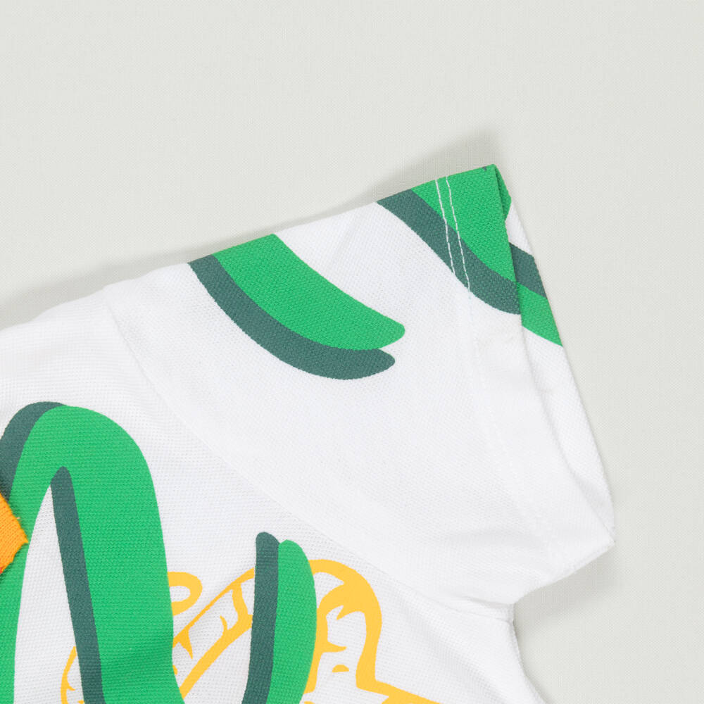 KENZO KIDS-Preloved Boys White Cotton Logo Polo Shirt (12 months) | Childrensalon Outlet