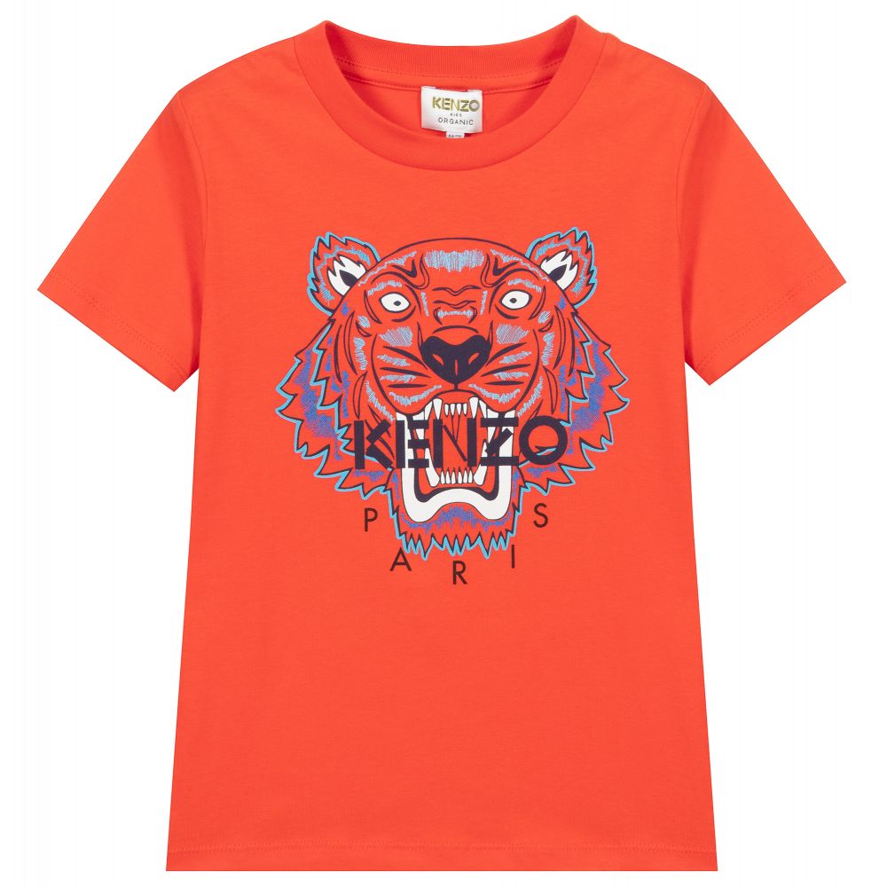 KIDS - Camiseta roja de algodón con tigre | Childrensalon Outlet