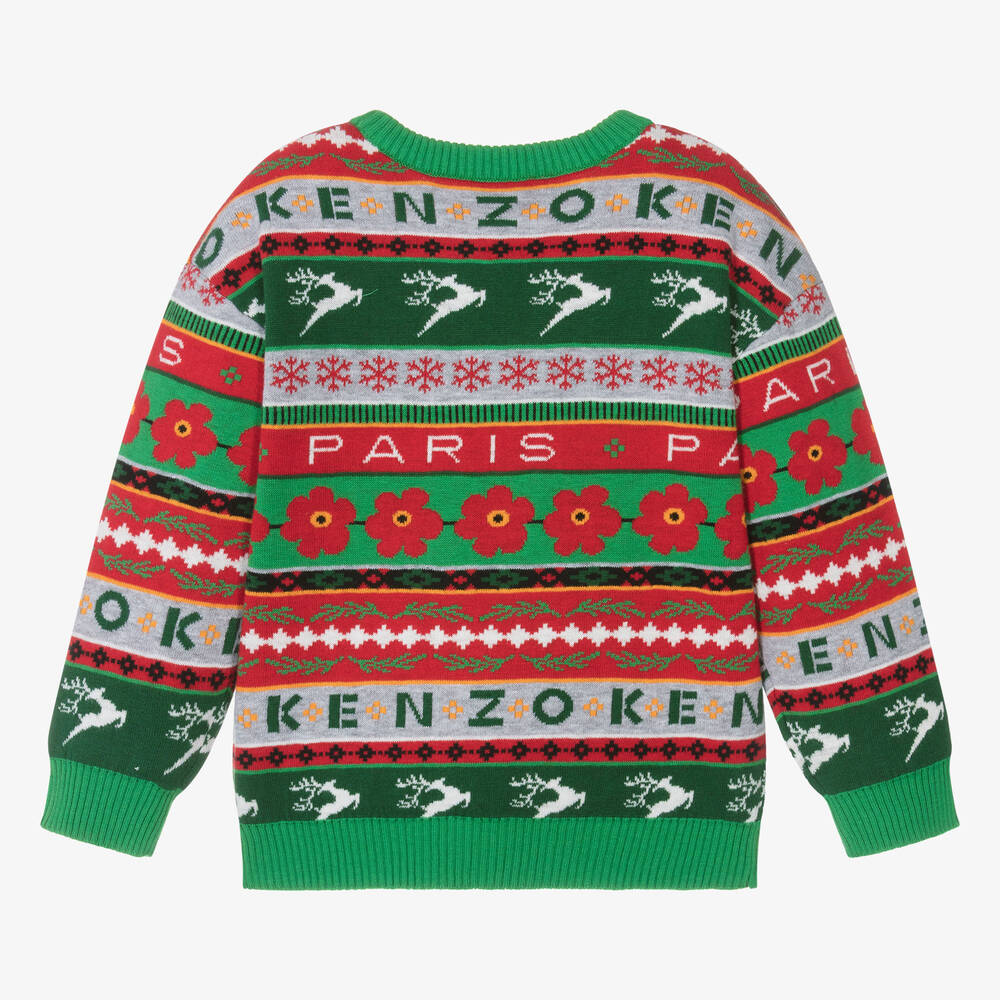 Kenzo green 2025 sweater