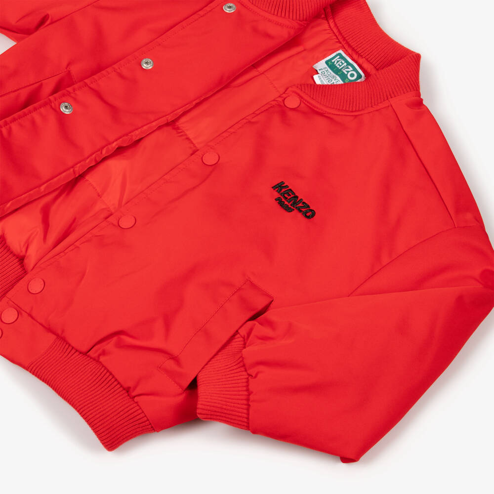 KENZO KIDS-Red Horses Bomber Jacket | Childrensalon Outlet