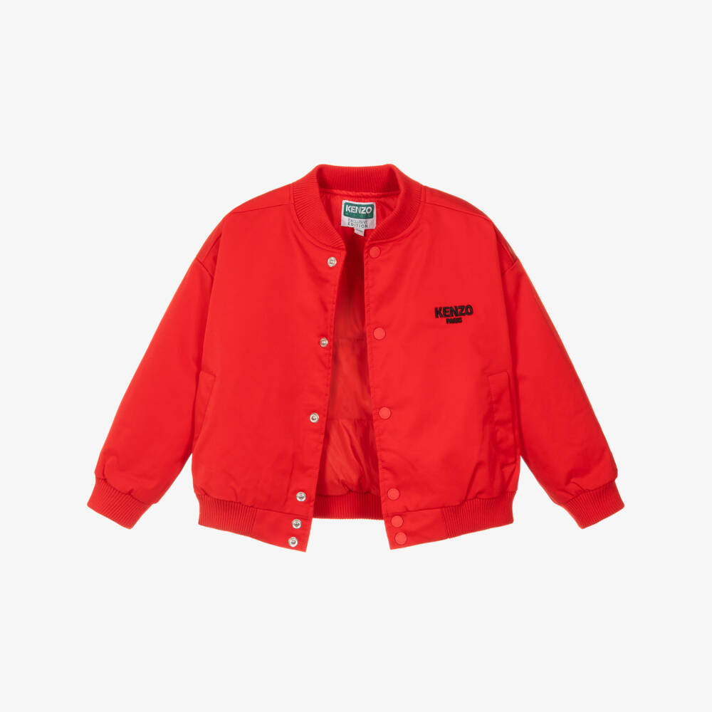 KENZO KIDS-Red Horses Bomber Jacket | Childrensalon Outlet