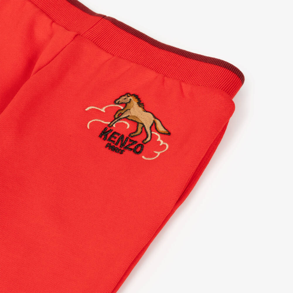 KENZO KIDS-Red Horses Joggers | Childrensalon Outlet