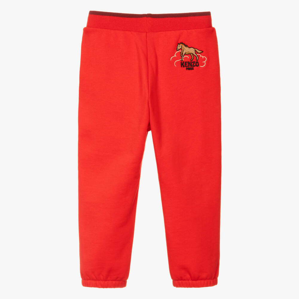 KENZO KIDS-Red Horses Joggers | Childrensalon Outlet