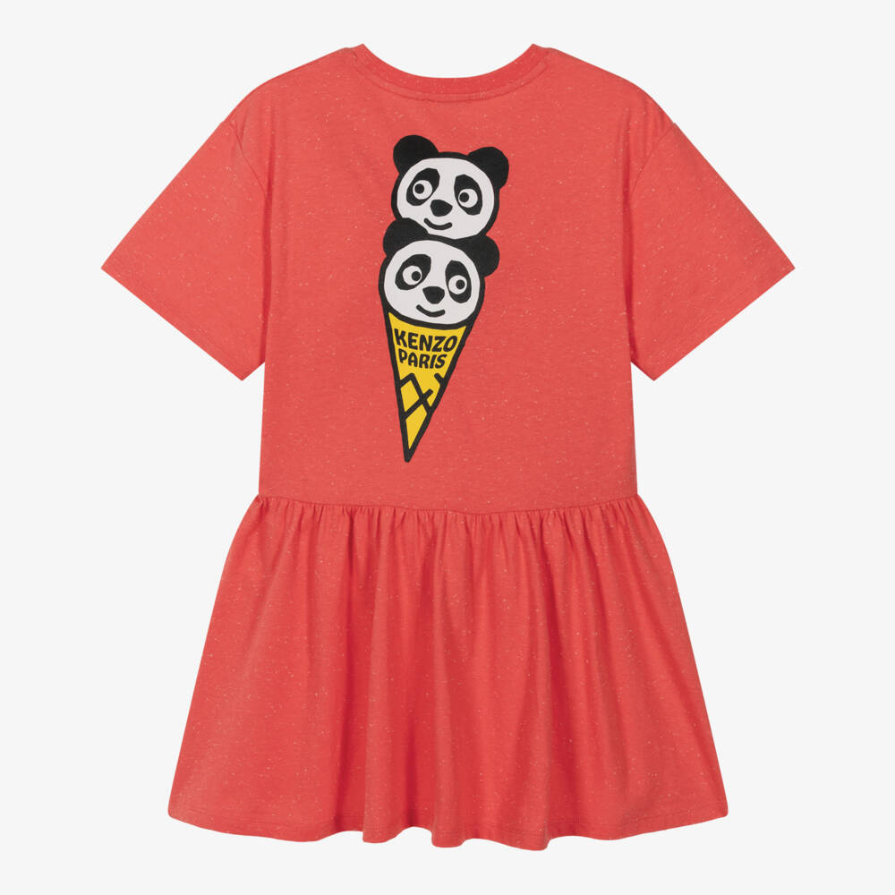 KENZO KIDS-Red Panda Dress | Childrensalon Outlet