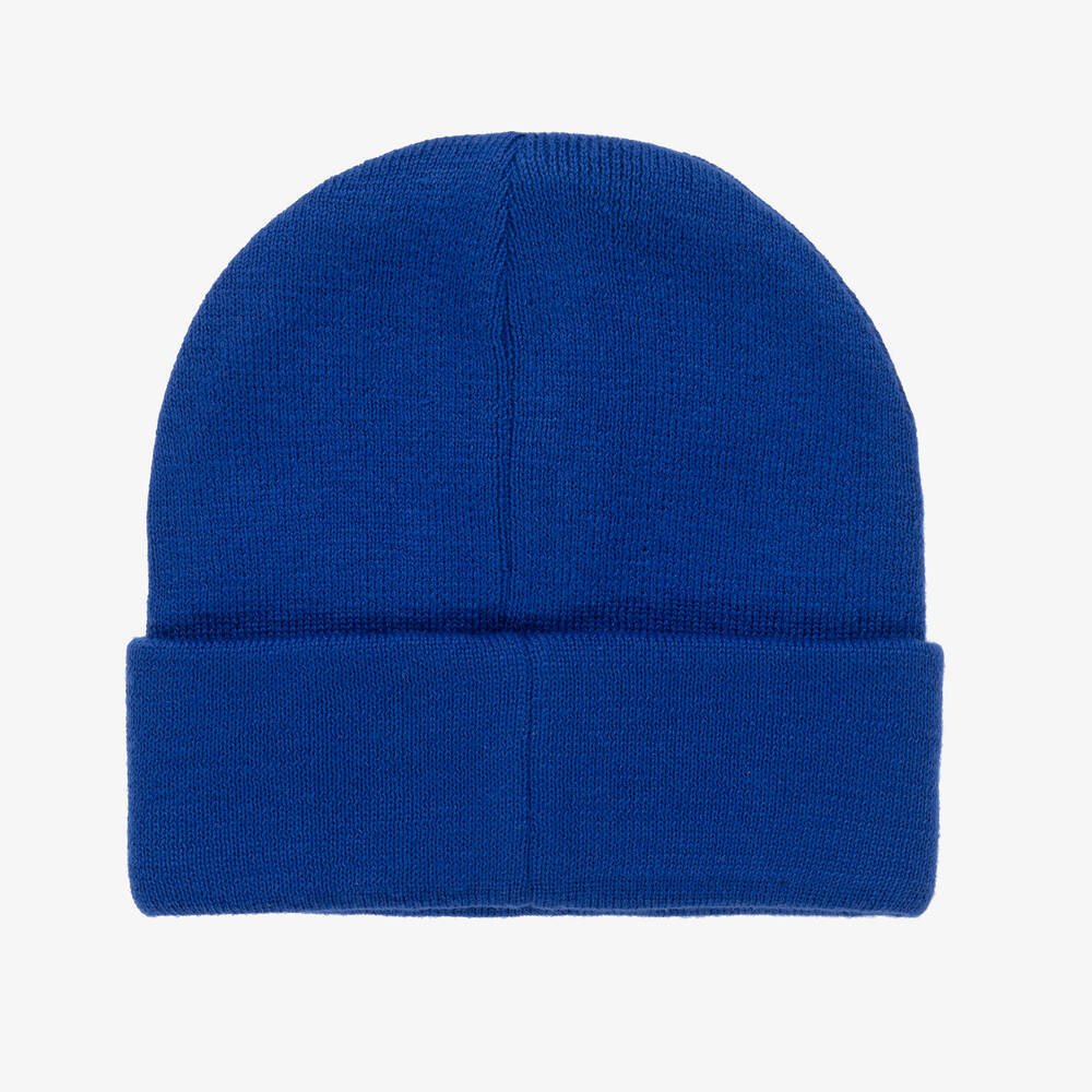KENZO KIDS-Royal Blue Knitted Beanie Hat | Childrensalon Outlet