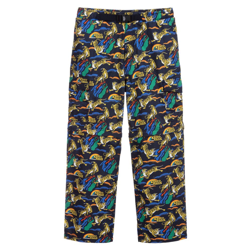 KENZO KIDS - Teen Blue 2-in-1 Trousers | Childrensalon