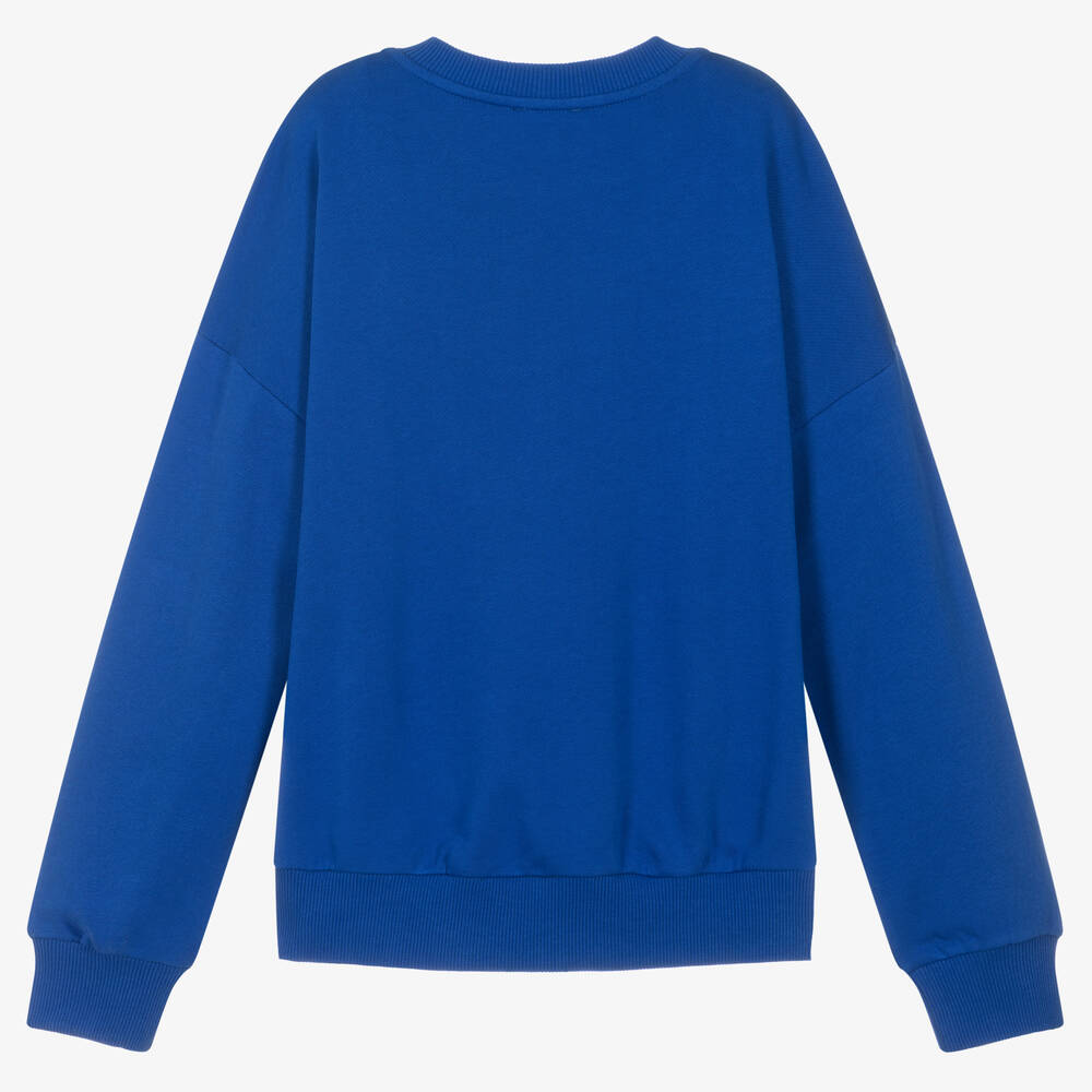KENZO KIDS-Teen Blue Tiger Sweatshirt | Childrensalon Outlet