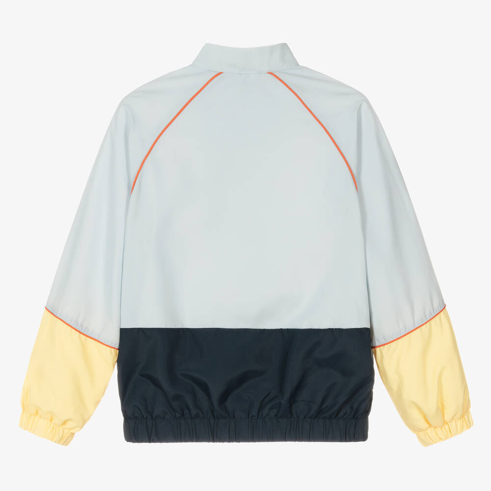 KENZO KIDS-Голубая куртка с цветовыми блоками | Childrensalon Outlet