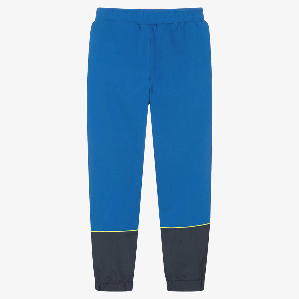 KENZO KIDS-Teen Boys Blue Cotton Logo Joggers | Childrensalon Outlet