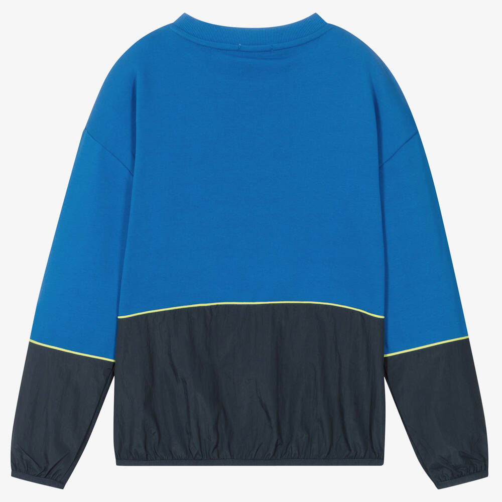 KENZO KIDS-Синий хлопковый свитшот | Childrensalon Outlet