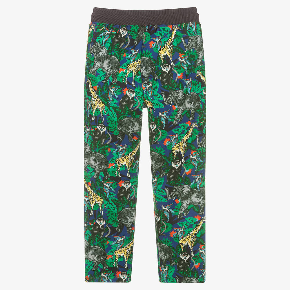KENZO KIDS-Teen Boys Blue & Green Joggers | Childrensalon Outlet