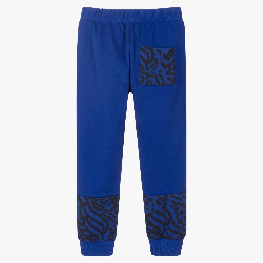 KENZO KIDS-Teen Boys Blue Logo Joggers | Childrensalon Outlet