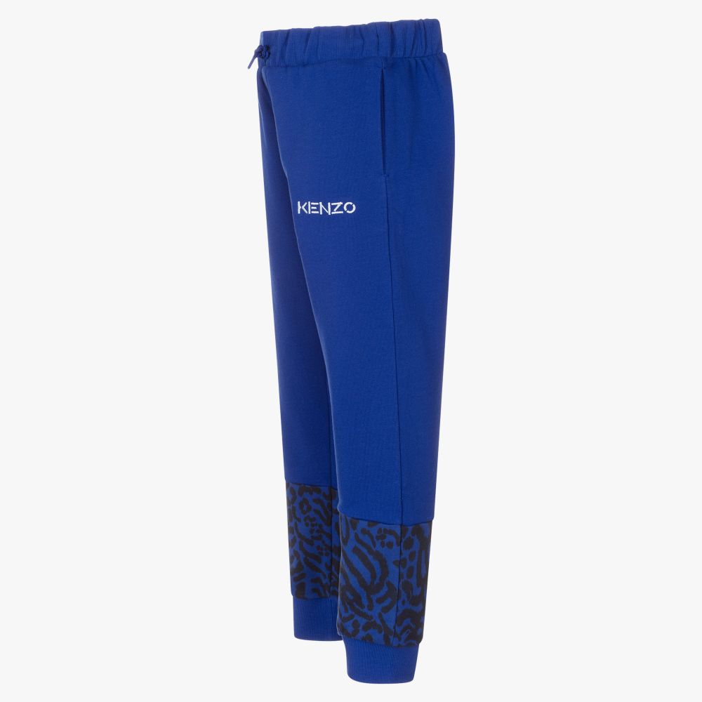 KENZO KIDS-Teen Boys Blue Logo Joggers | Childrensalon Outlet