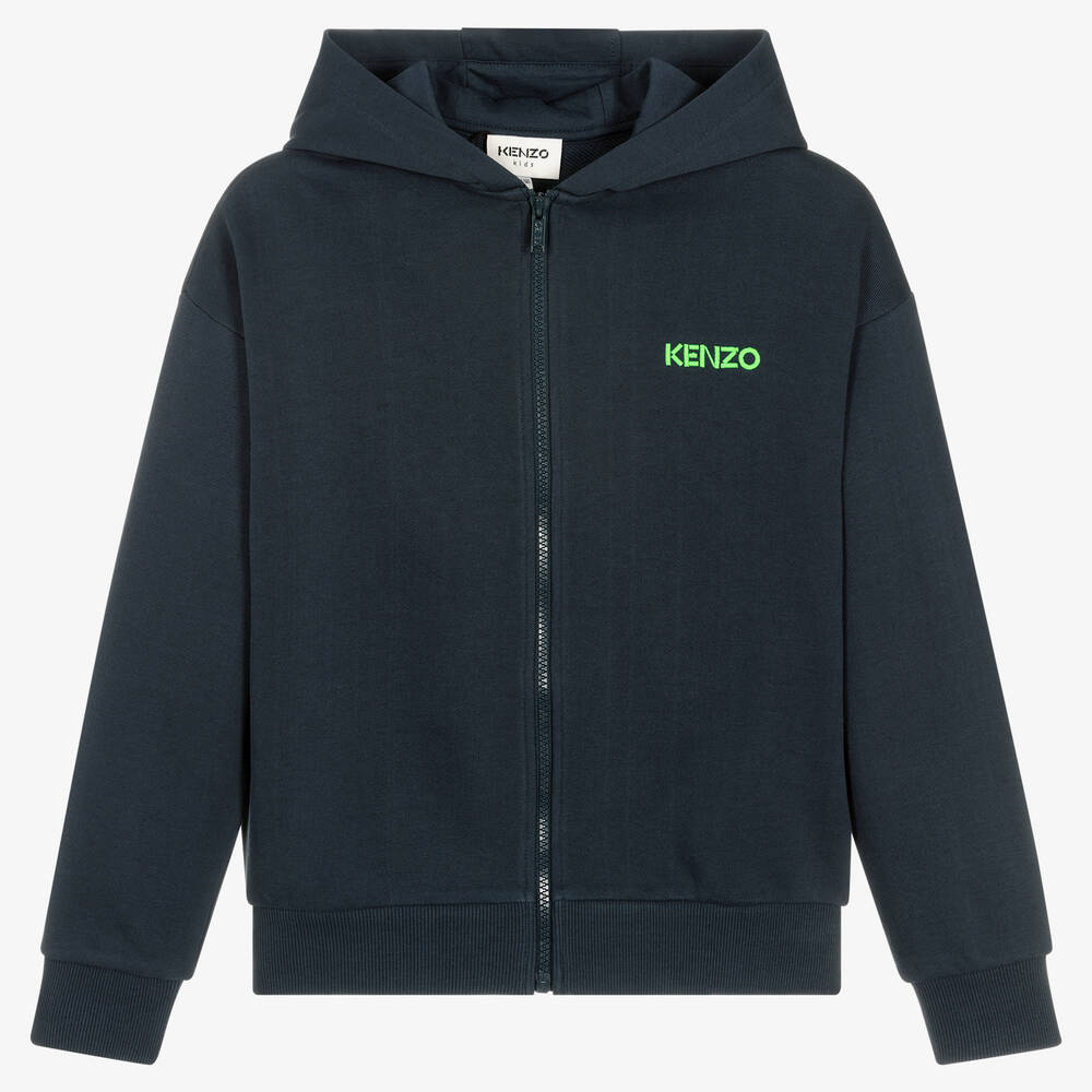 KENZO KIDS - Teen Tiger-Reißverschlussjacke blau | Childrensalon