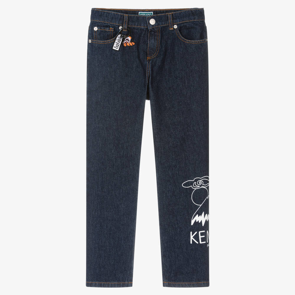 Teen Boys Dark Blue Denim Jeans