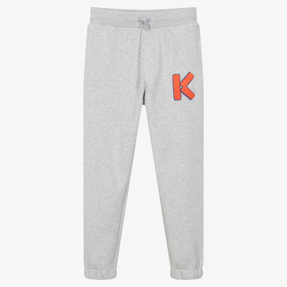 KENZO KIDS - Graue Teen Baumwoll-Jogginghose | Childrensalon