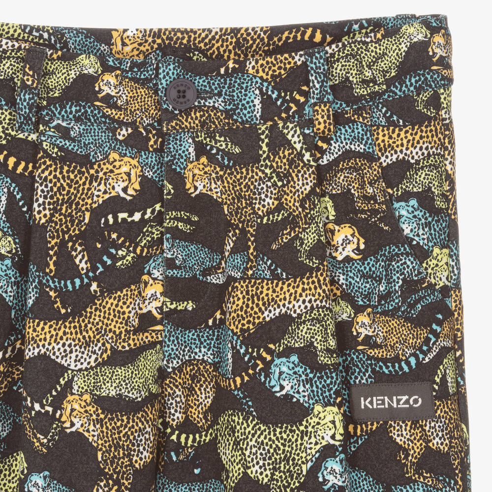 KENZO KIDS-Teen Boys Grey Cotton Trousers | Childrensalon Outlet