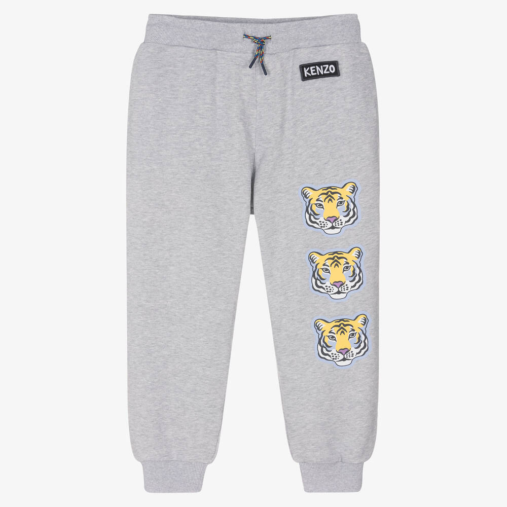 Teen Boys Grey Marl Logo Joggers