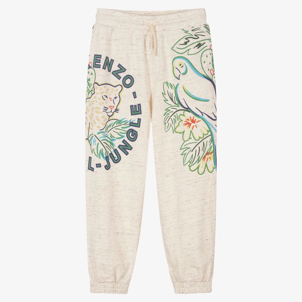 KENZO KIDS - Elfenbeinfarbene Teen Jogginghose (J) | Childrensalon