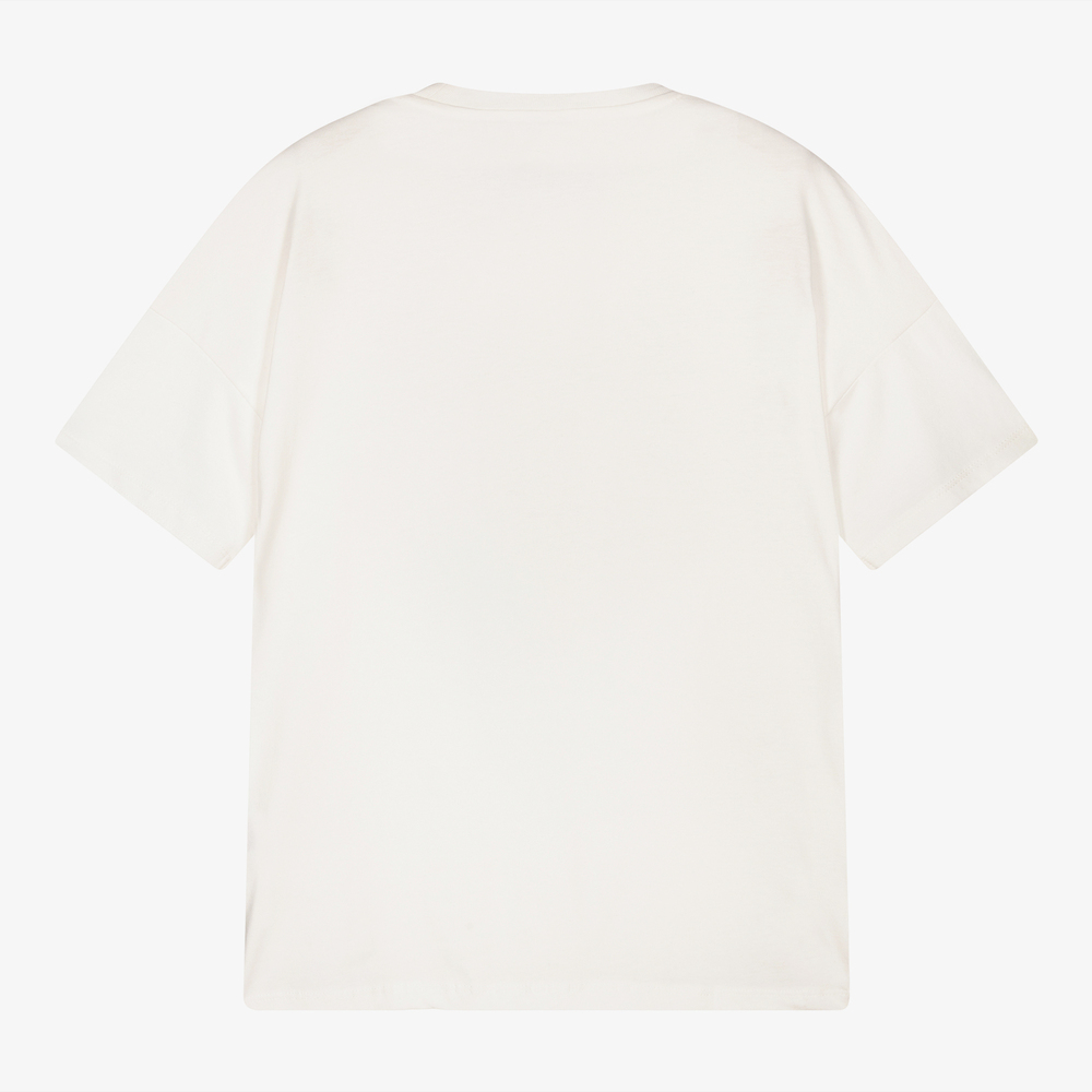 KENZO KIDS-Teen Boys Ivory Tiger T-Shirt | Childrensalon Outlet