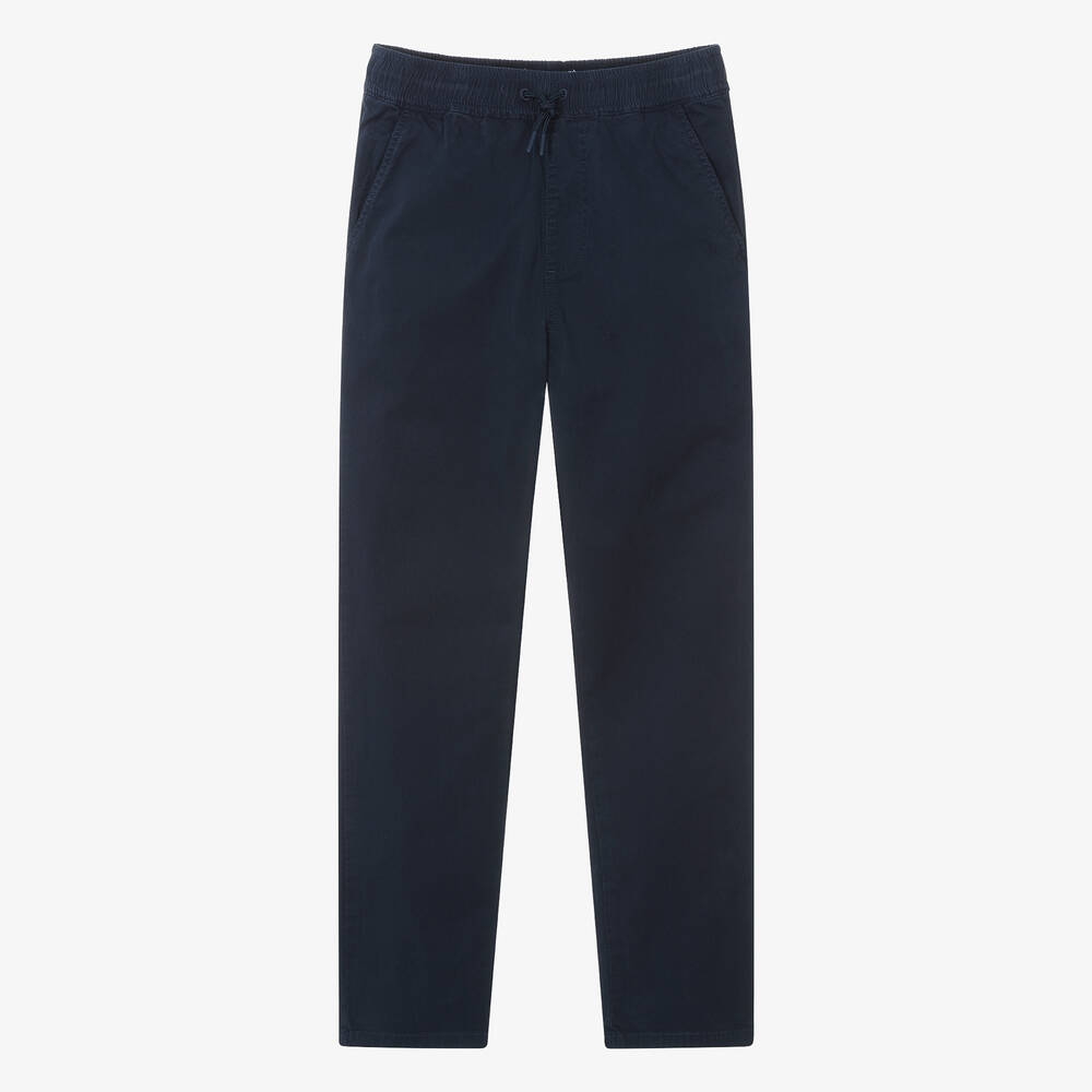 KENZO KIDS-Teen Boys Navy Blue Cotton Trousers | Childrensalon Outlet