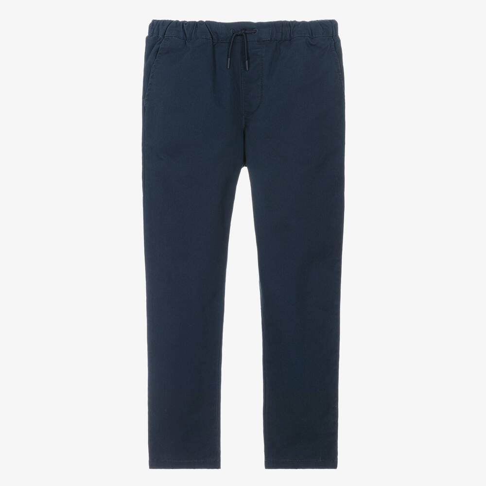 KENZO KIDS - Pantalon sergé de coton bleu marine | Childrensalon