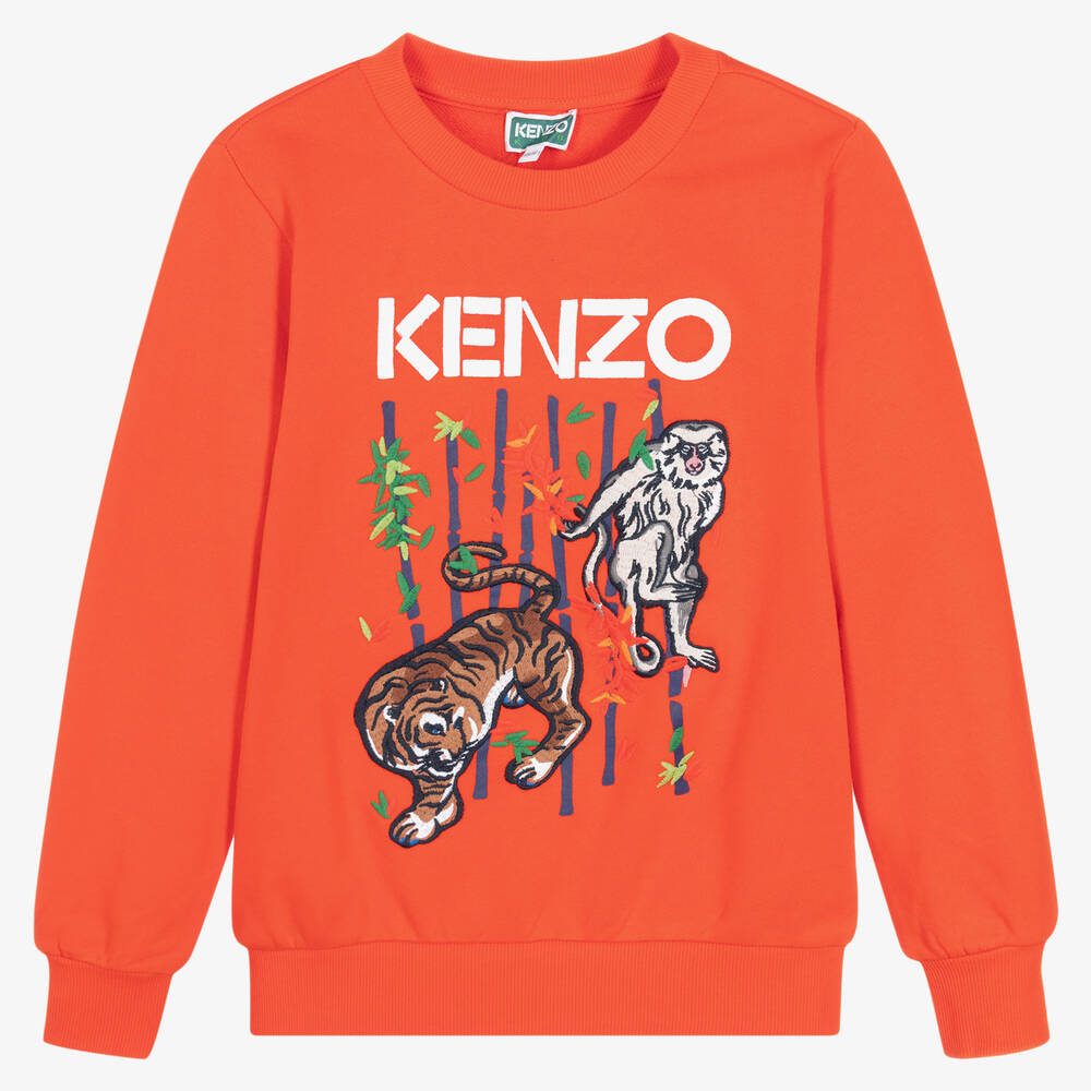 KENZO KIDS - Оранжевый свитшот для подростков | Childrensalon