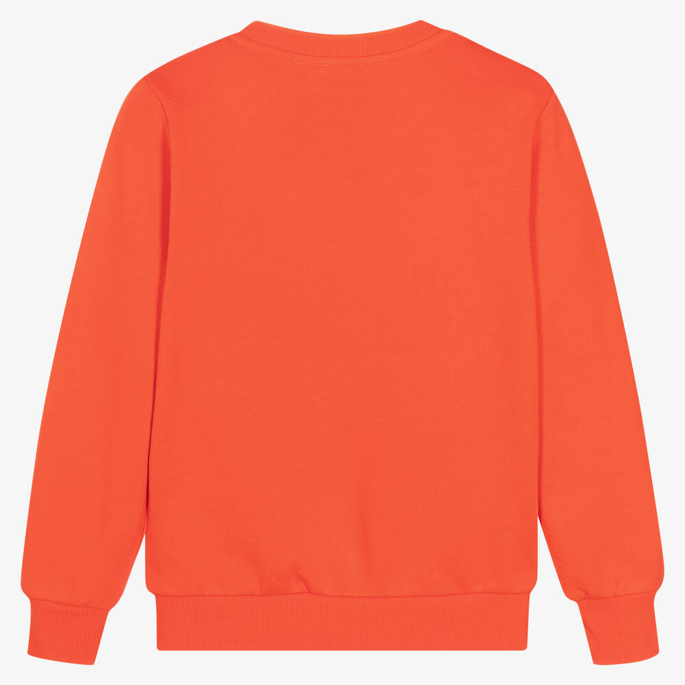 KENZO KIDS Teen Boys Orange Logo Sweatshirt