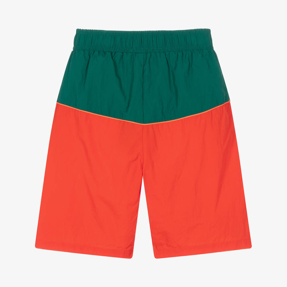 كينزو كيدز-شورت تينز ولادي لون أخضر وأحمر | Childrensalon Outlet