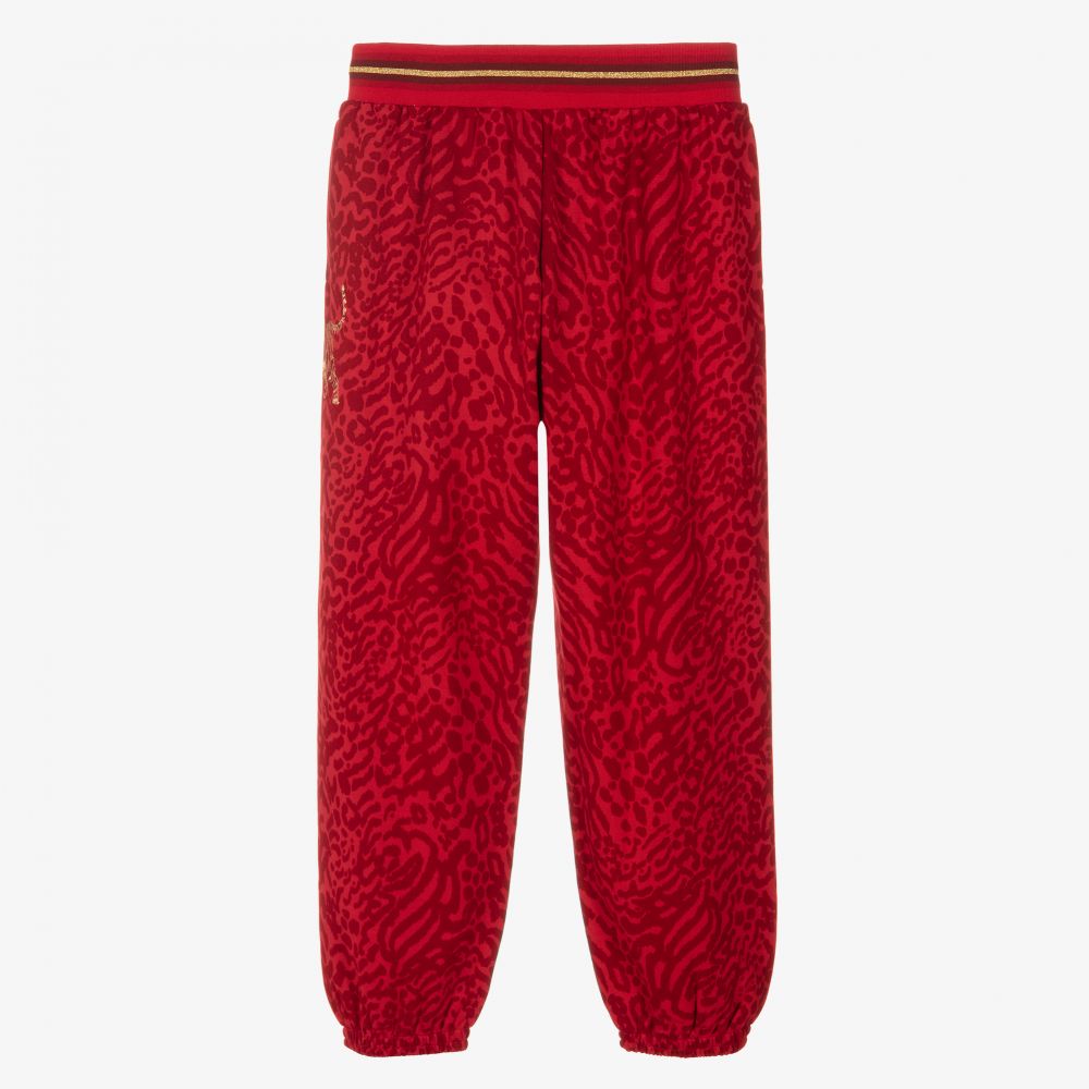 KENZO KIDS-Красные джоггеры с тигром для подростков | Childrensalon Outlet