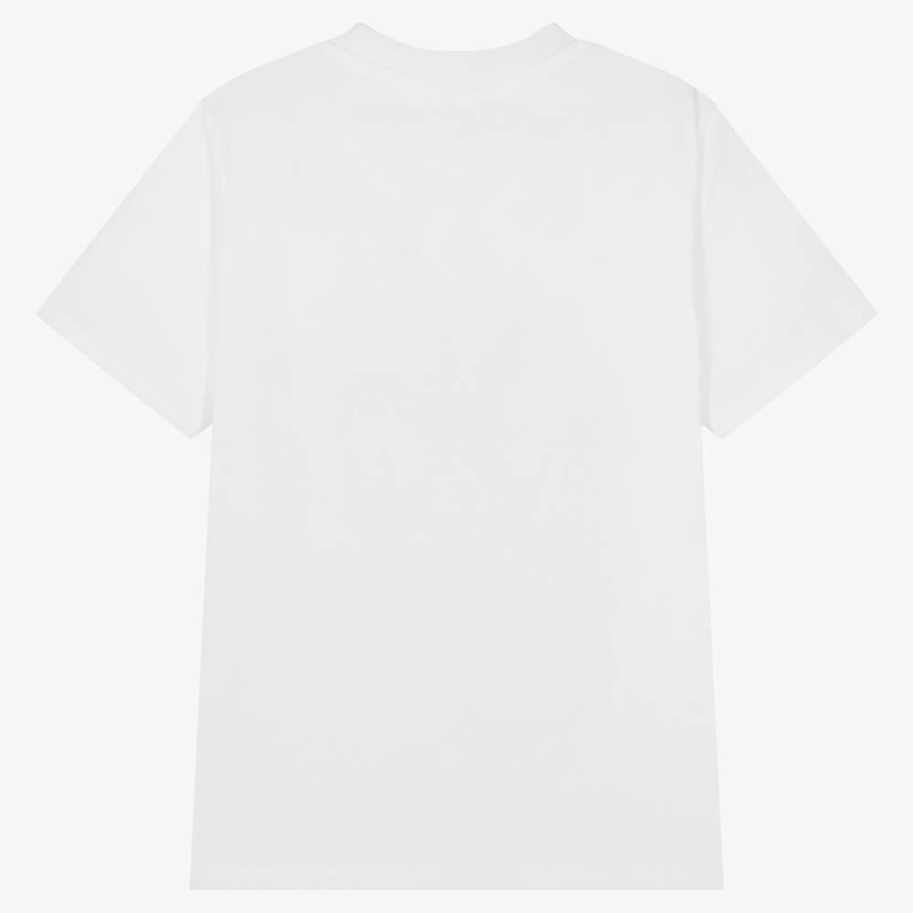 KENZO KIDS-تيشيرت تينز ولادي قطن لون أبيض | Childrensalon Outlet