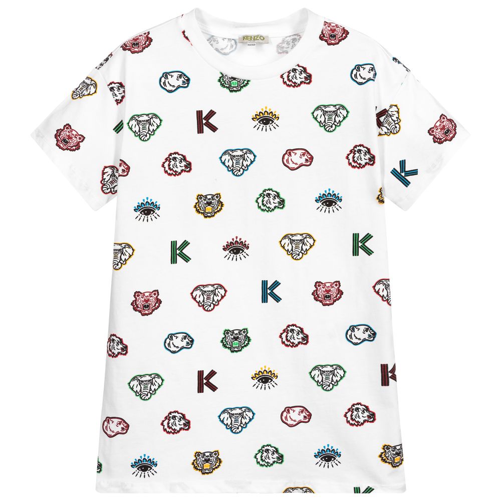KENZO KIDS - Weißes Teen T-Shirt für Jungen | Childrensalon