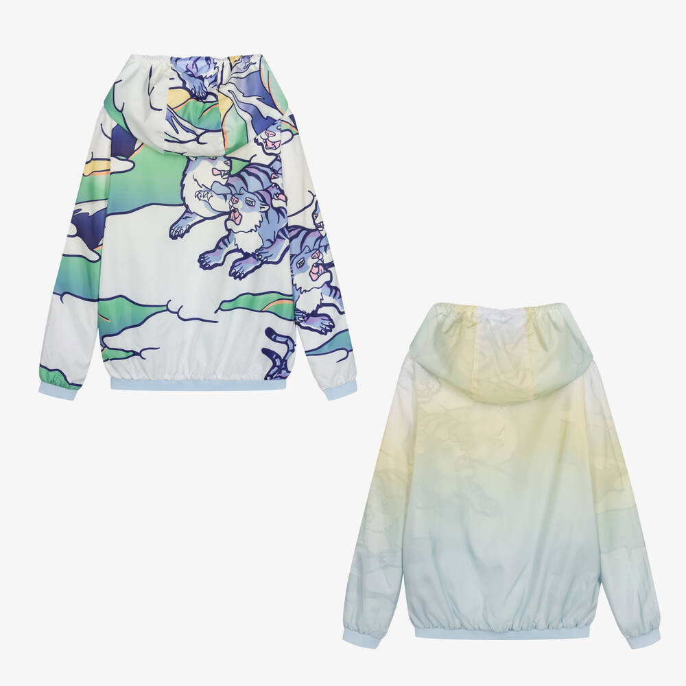 KENZO KIDS-Белая двусторонняя ветровка | Childrensalon Outlet