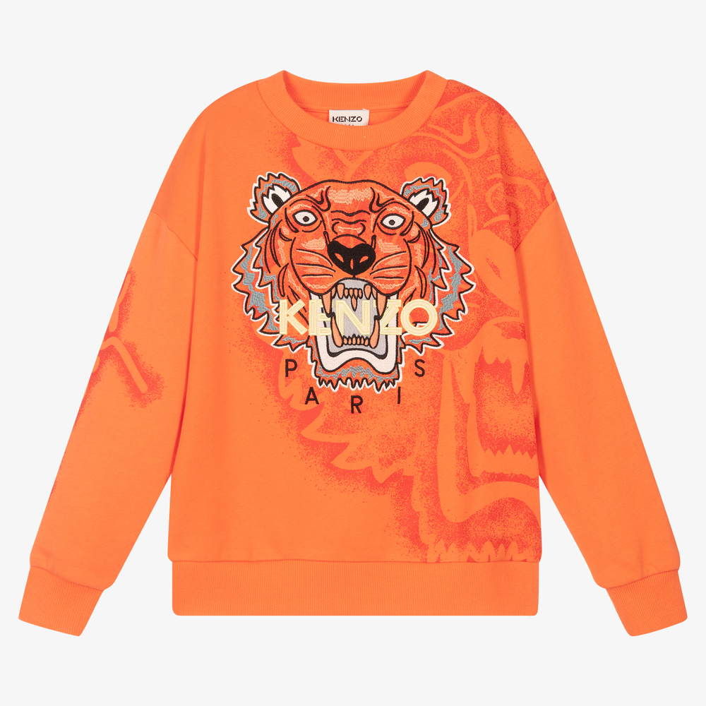 KENZO KIDS - Teen Coral Red Sweatshirt | Childrensalon