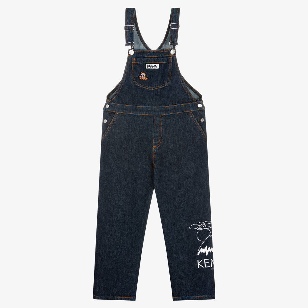 KENZO KIDS - Salopette denim bleu foncé KOTORA | Childrensalon