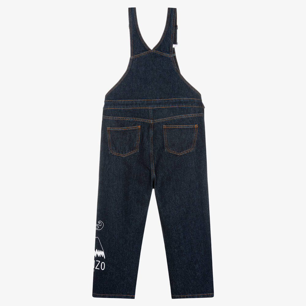 【送料&関税込】Kenzo Cotton Dungarees KENZO KIDS - Teen Dark Blue Denim KOTORA Dungarees