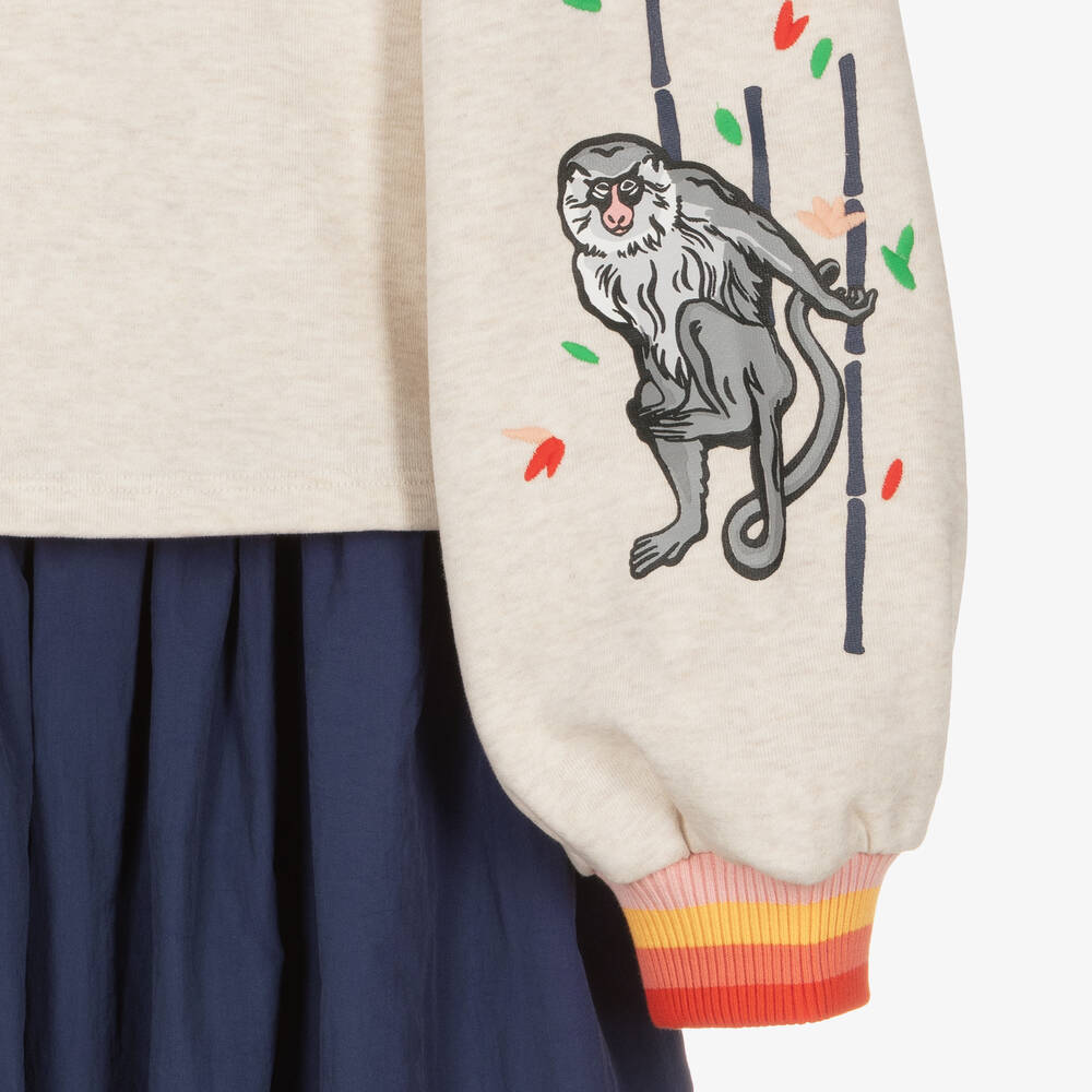 KENZO KIDS-Teen Girls Bamboo Print Dress & Sweatshirt Set | Childrensalon Outlet