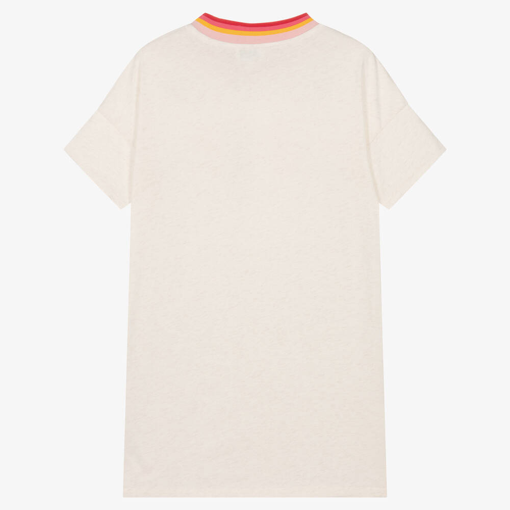KENZO KIDS-Бежевое хлопковое платье | Childrensalon Outlet