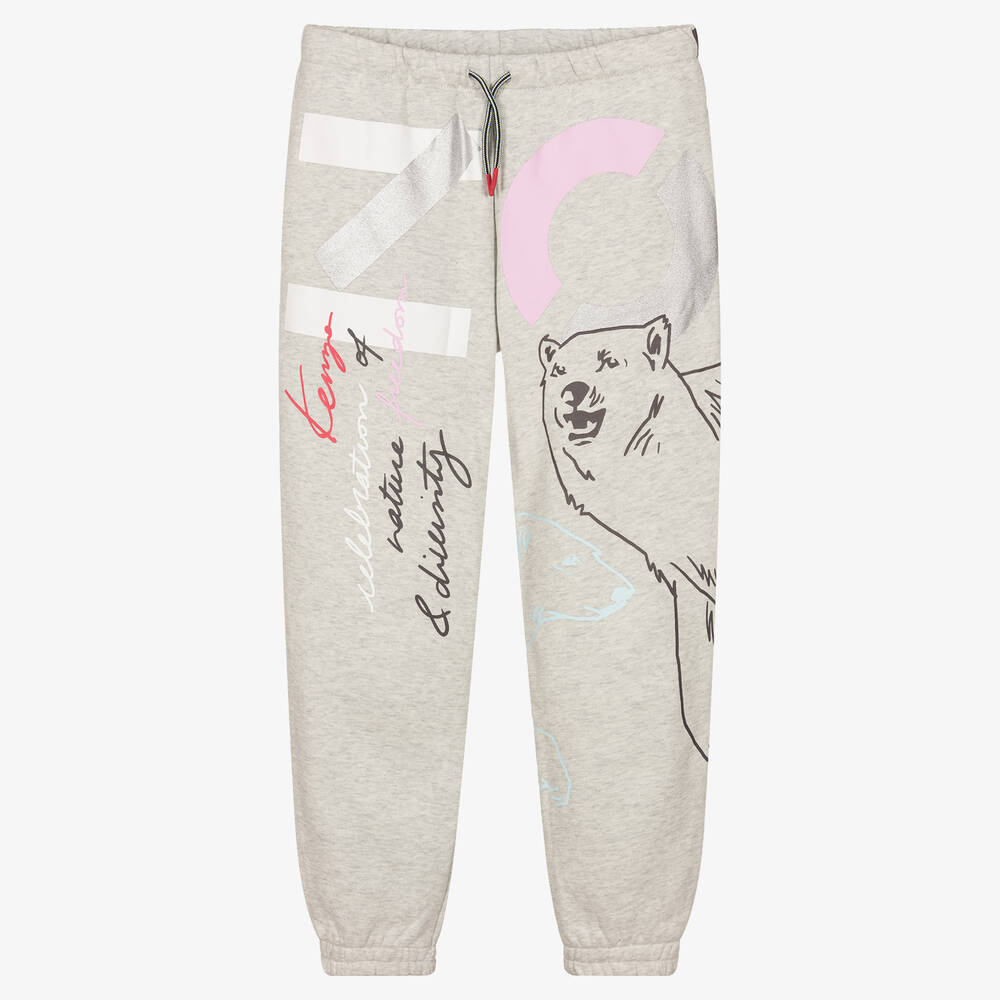 KENZO KIDS - Pantalon de jogging beige Ado fille | Childrensalon