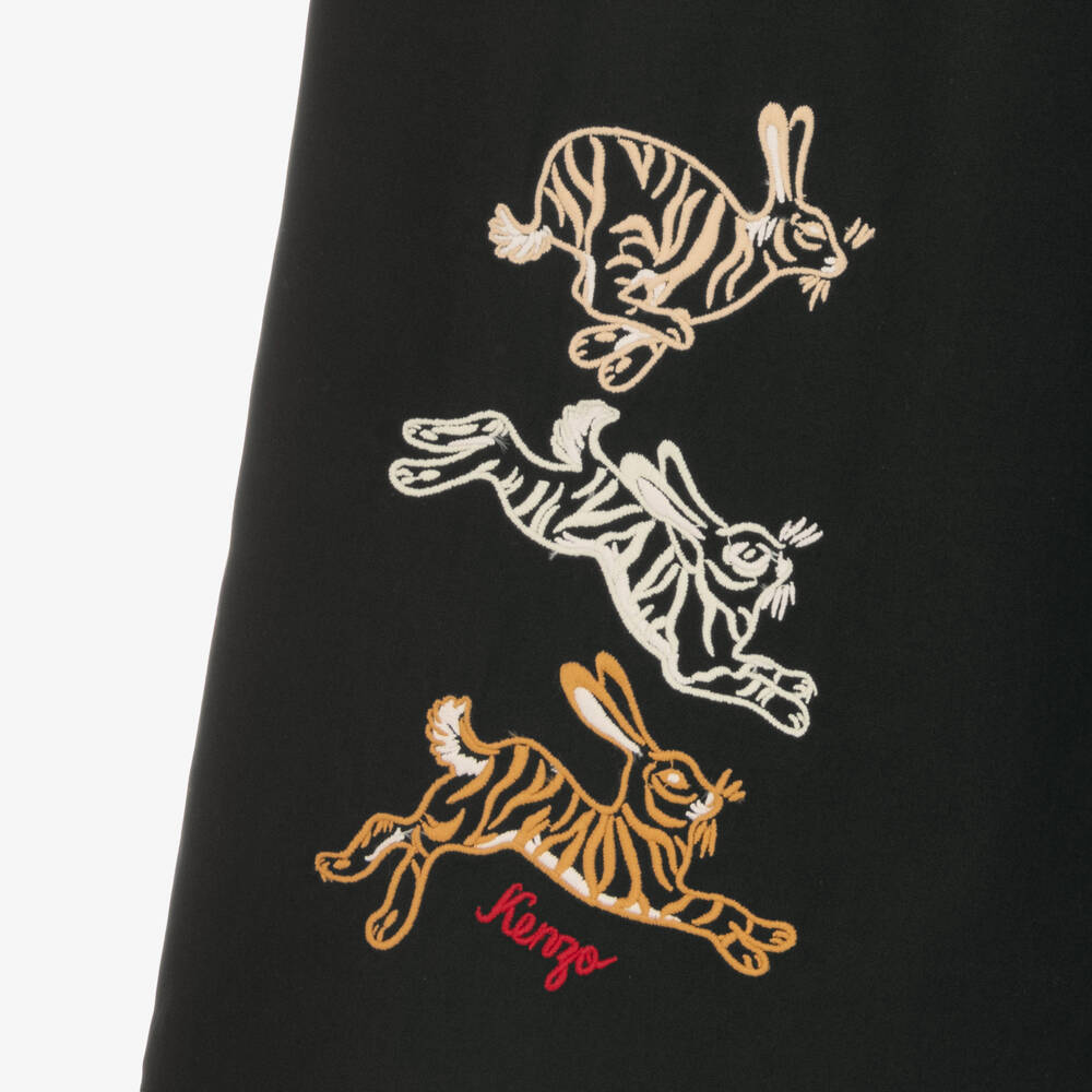 KENZO KIDS-Широкие черные брюки для девочек | Childrensalon Outlet