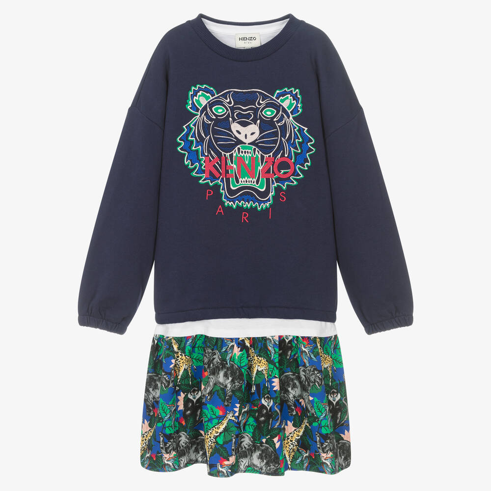 Teen Girls Blue Dress Set