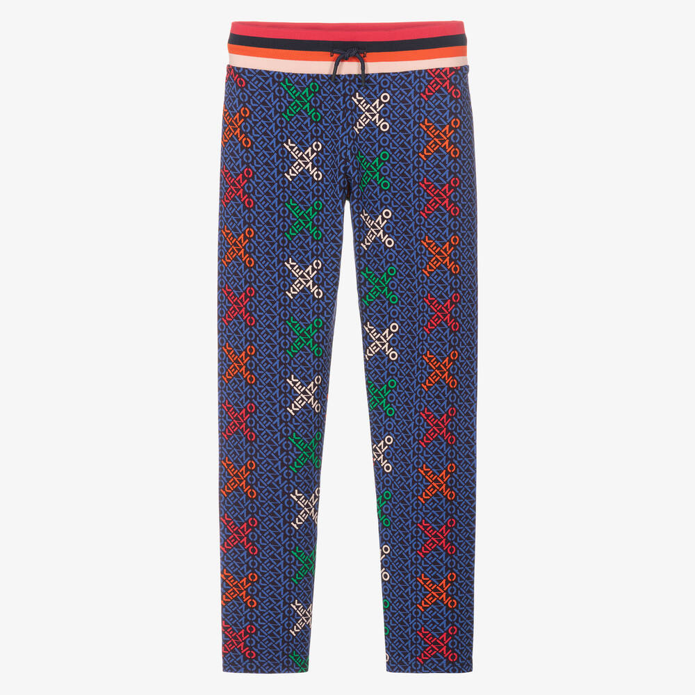 KENZO KIDS-Teen Girls Blue Leggings | Childrensalon Outlet
