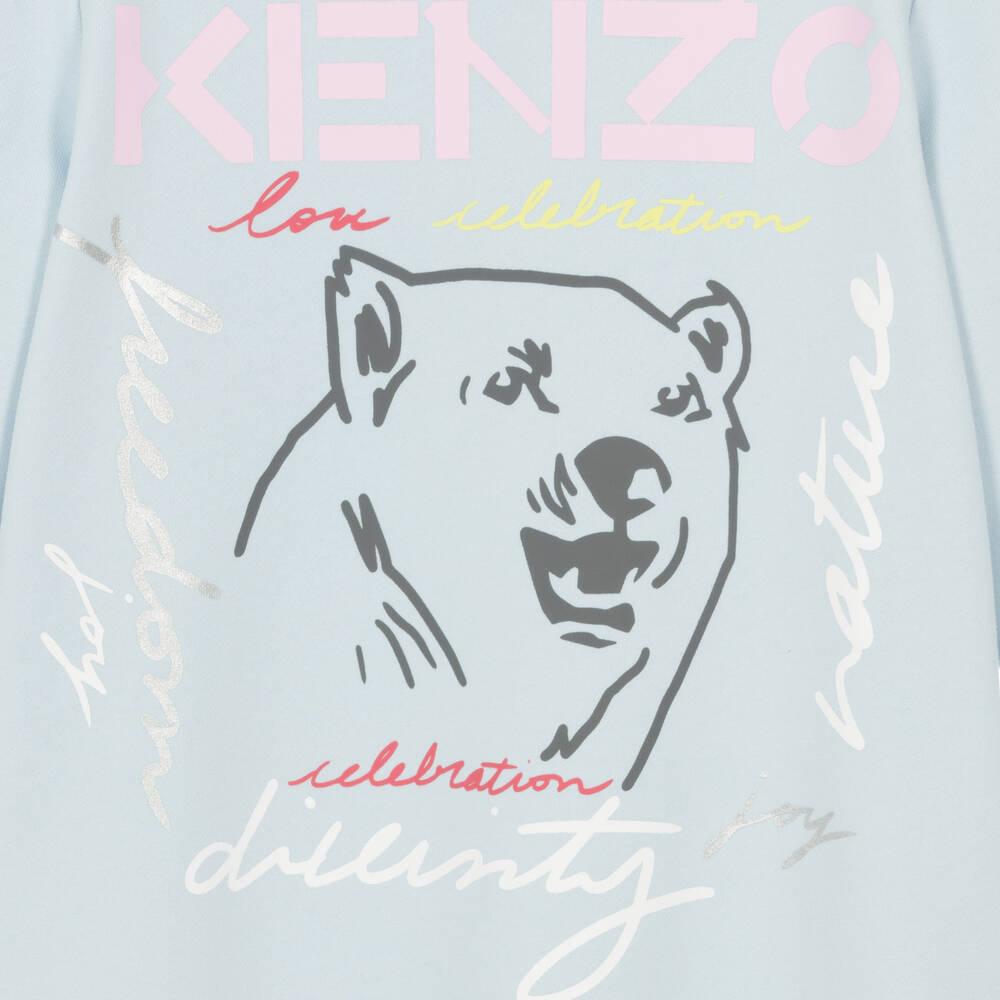 KENZO KIDS-Teen Girls Blue Logo Dress | Childrensalon Outlet