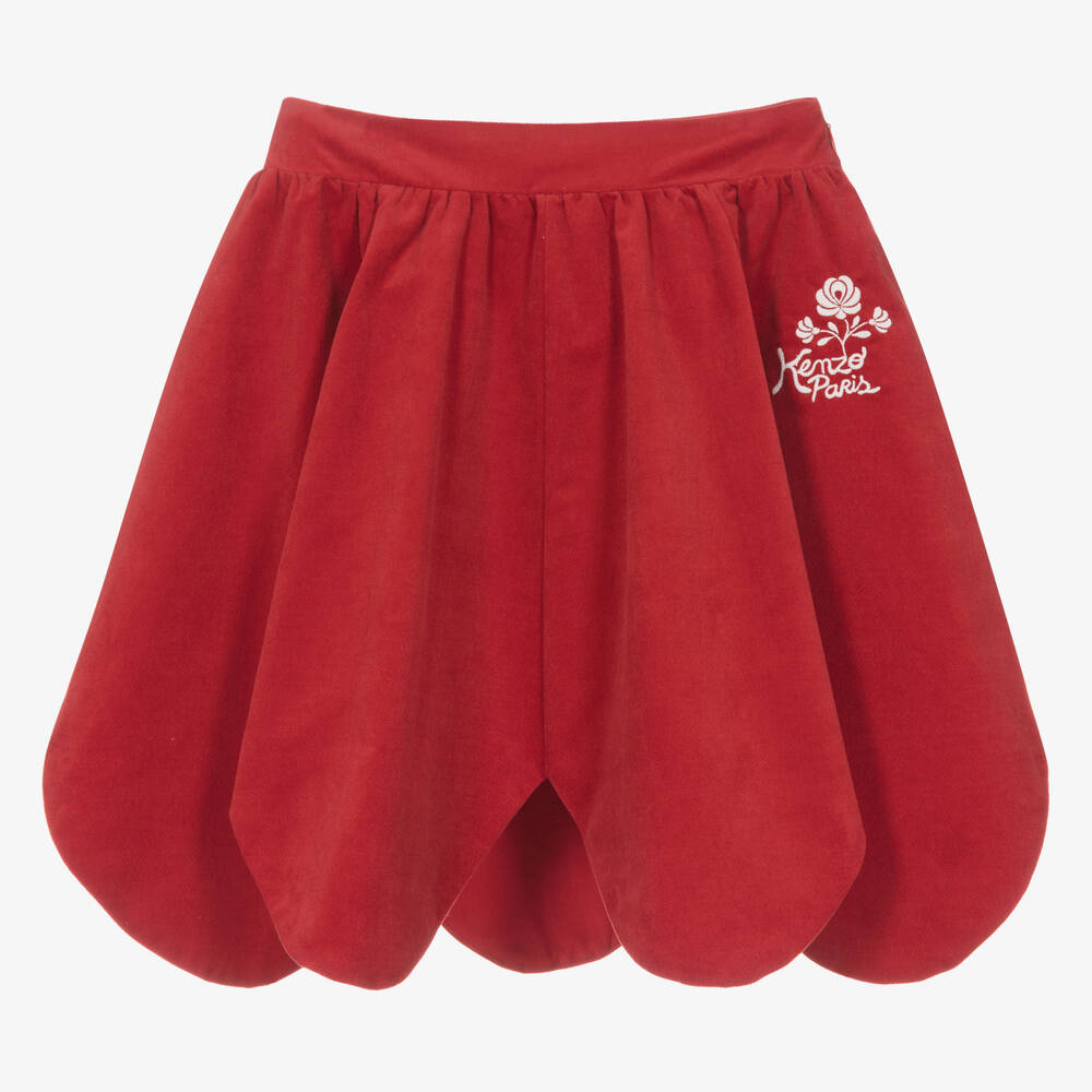 KENZO KIDS - Teen Girls Cotton Festive Flower Skirt | Childrensalon