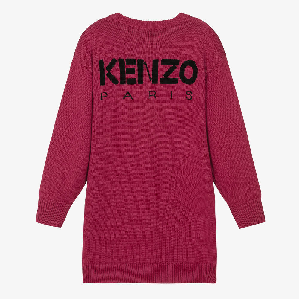 KENZO KIDS-Teen Girls Cotton Knit Boke Flower Dress | Childrensalon Outlet