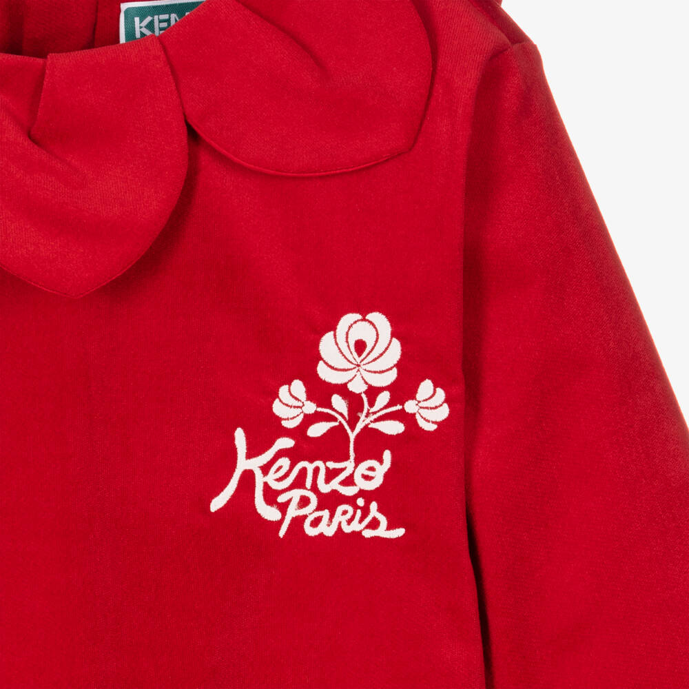 KENZO KIDS-Красное новогоднее платье для подростков | Childrensalon Outlet